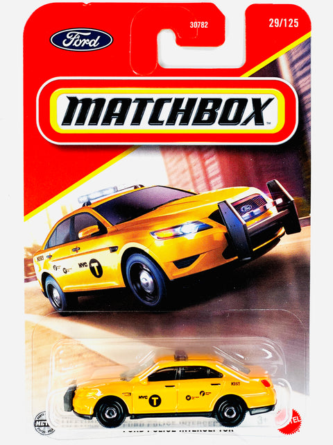 Matchbox 2025 Basic Case G Ford Police Interceptor