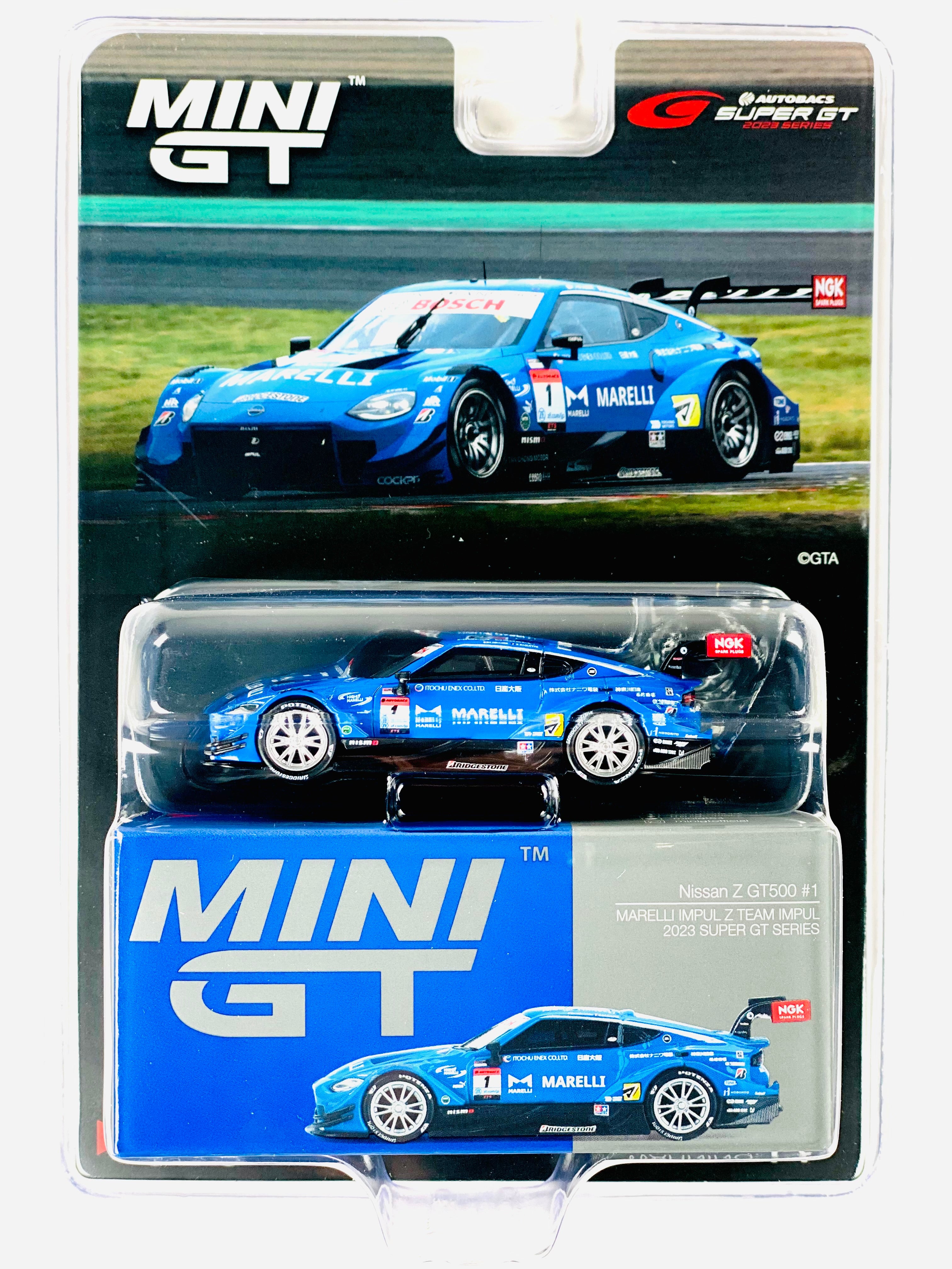 MGT00849-BL NISSAN Z GT500 N1 MARELLI IMPUL Z TEAM Impul Super Gt Series 2023 164 Mini Gt MGT00849-BL NISSAN Z GT500 N1 MARELLI IMPUL Z TEAM Impul Super Gt Series 2023 164 Mini Gt