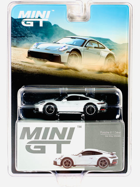 Mini GT Mijo Exclusive Porsche 911 Dakar Ice Gray Metallic #891