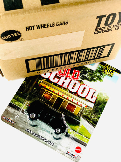Hot Wheels 2025 Pop Culture Old School 1979 Dodge Ram Van Solid Pack (10 Cars)
