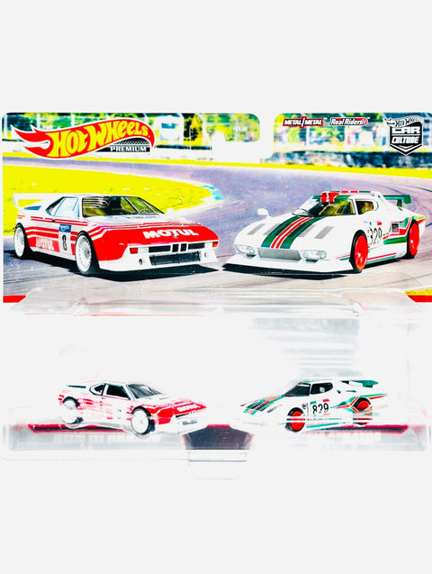 Hot Wheels 2022 Target Exclusive 2 Pack BMW M1 Procar & Lancia Stratos Group 5 - Damaged Card