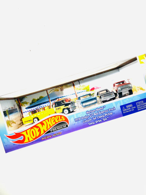 Hot Wheels 2022 Wal-Mart Exclusive Car Culture Premium Trucks Box Set Diorama - Damaged Box