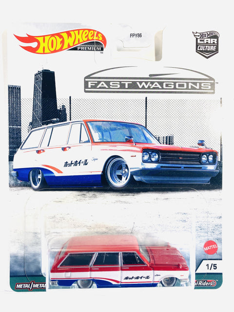 Hot Wheels 2021 Car Culture Fast Wagons '69 Nissan Skyline Van - Damaged Card