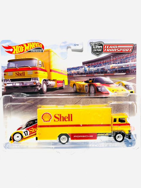 Hot Wheels 2022 Team Transport Case R Shell Oil Porsche 962 & Sakura Sprinter #45