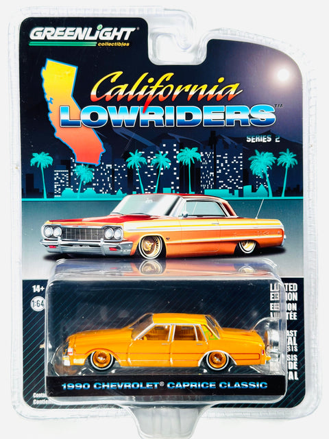 Greenlight California Lowriders Series 2 1990 Chevrolet Caprice Classic Lowrider - Damaged Blister