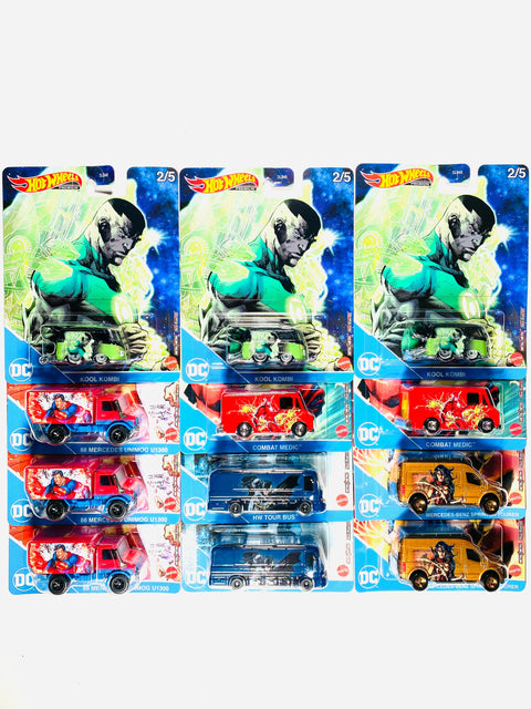 Hot Wheels 2021 Pop Culture DC Comics Factory Sealed Case M (12 Cars)
