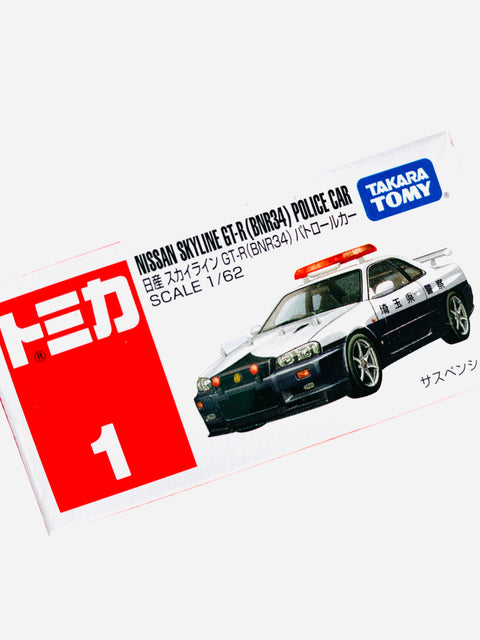 Tomica Nissan Skyline GTR BRN34 Police Car #01
