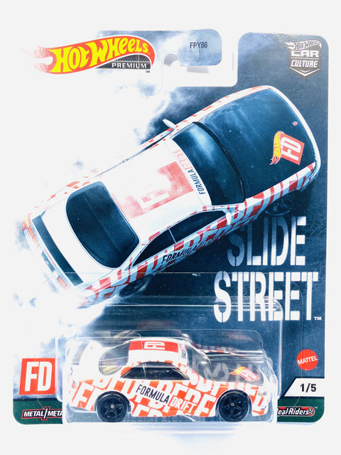 Hot Wheels 2021 Car Culture Slide Street Formula Drift Nissan Silvia S14 - Damaged Card