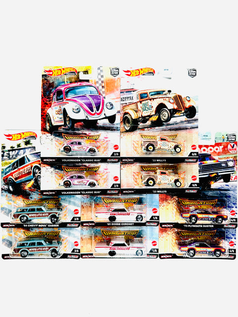 Hot Wheels 2022 Car Culture Drag Strip Factory Sealed Case R (10 Cars)