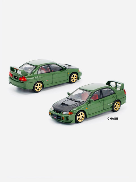 Pop Race Enigma Exclusive Mitsubishi Lancer Evolution IV Green #022 Chase