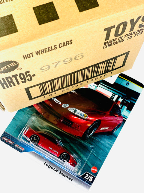 Hot Wheels 2024 Fast & Furious Falken Toyota Soarer Factory Sealed Solid Pack (10 Cars) - Damaged Box
