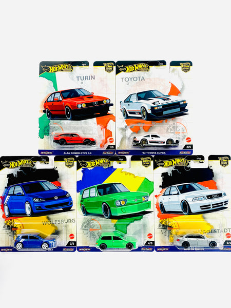 Hot Wheels 2024 Car Culture World Tour Case A (Set of 5 Cars