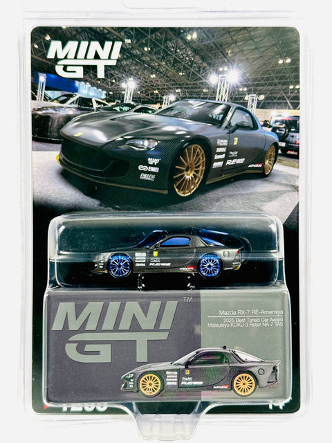Mini GT Mazda RX-7 RE-Amemiya Matsukiyo KOKU 3Rotor NA-7 TAS 2025 Best Tuned Car #1205 Chase