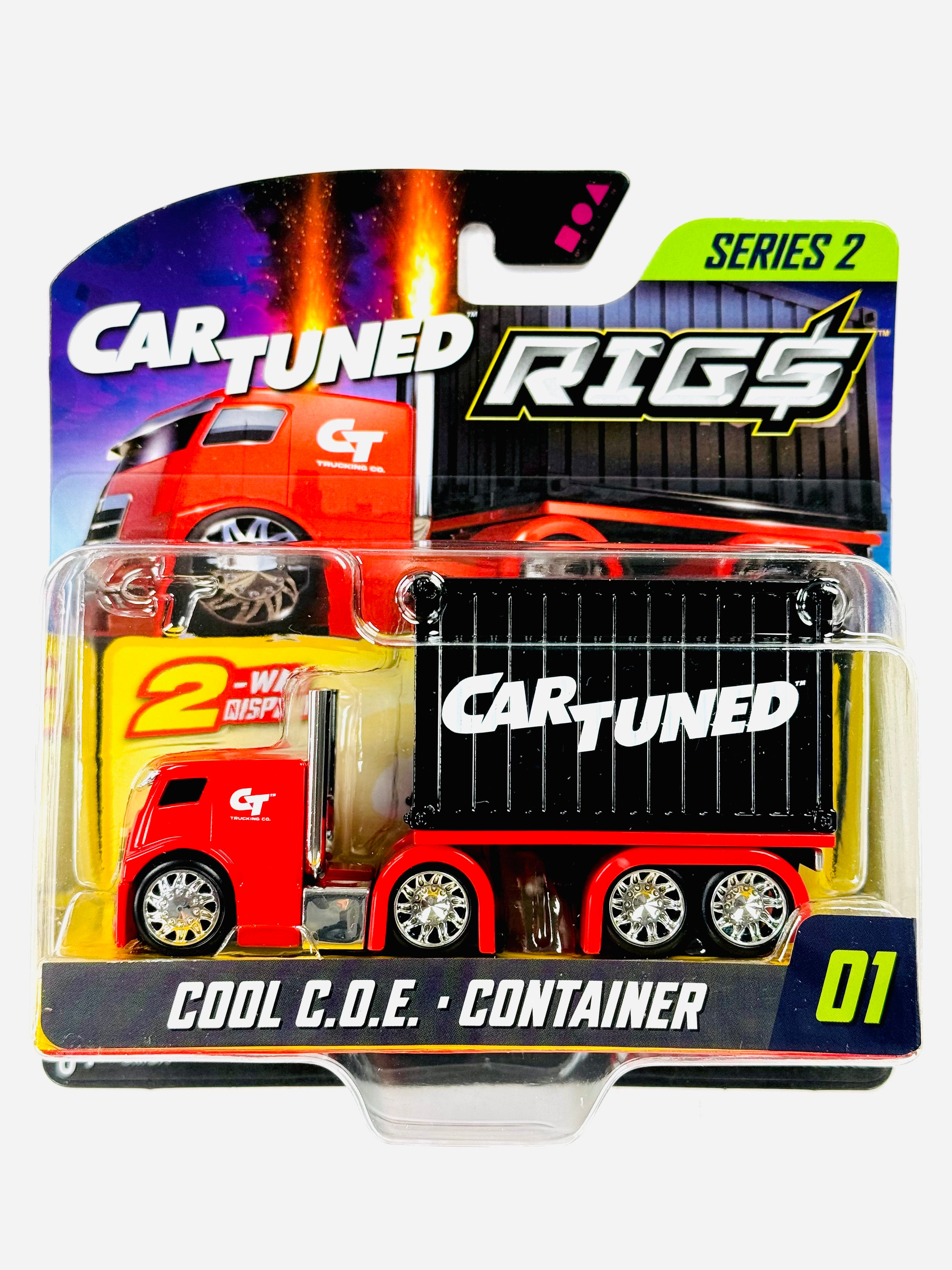 カー・チューンド・コンテナー・リグズ2 - クール C.O.E.　(レッド) CarTuned 2026 Series 2 Container Rigs Cool COE Red/Black Container