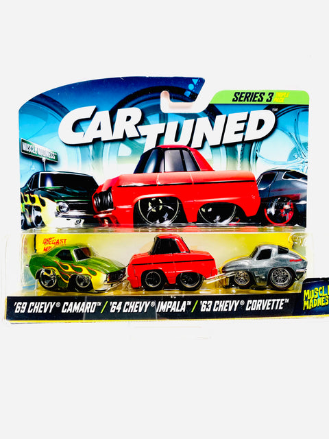 Car Tuned Mijo Exclusive Lowriders Series 3 Muscle Madness Triple Pack - Damaged Card