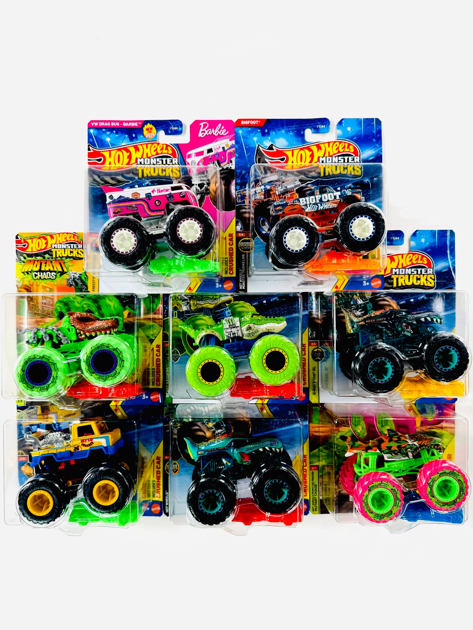 Hot Wheels 2026 Monster Truck & Car Factory Sealed Case H (8 Cars