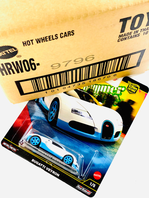 Hot Wheels 2025 Car Culture Bugatti Veyron Factory Sealed Solid Pack (10 Cars)