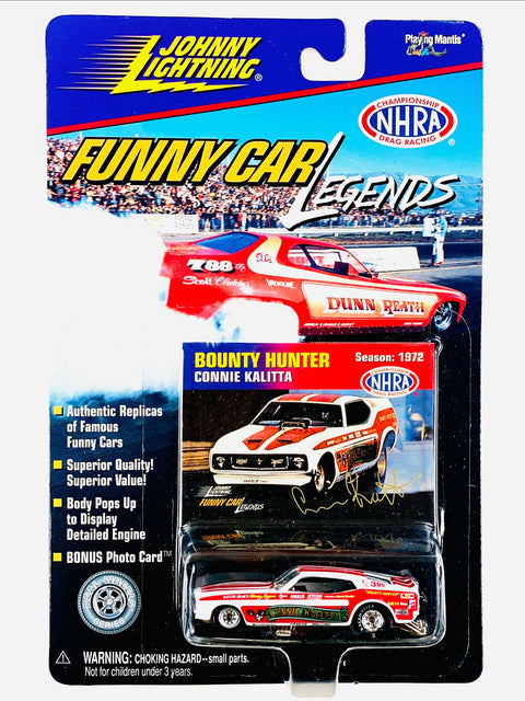 Johnny Lightning Funny Car Legends 1972 Bounty Hunter Connie Kalitta - Damaged Card/Blister