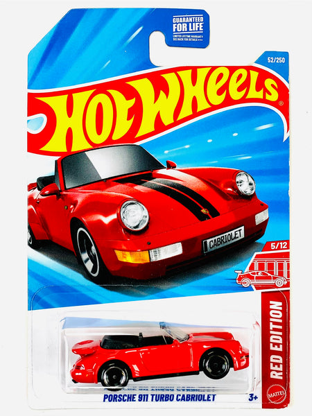 Hot Wheels Red Edition Porsche 911 Turbo Cabriolet (52/250