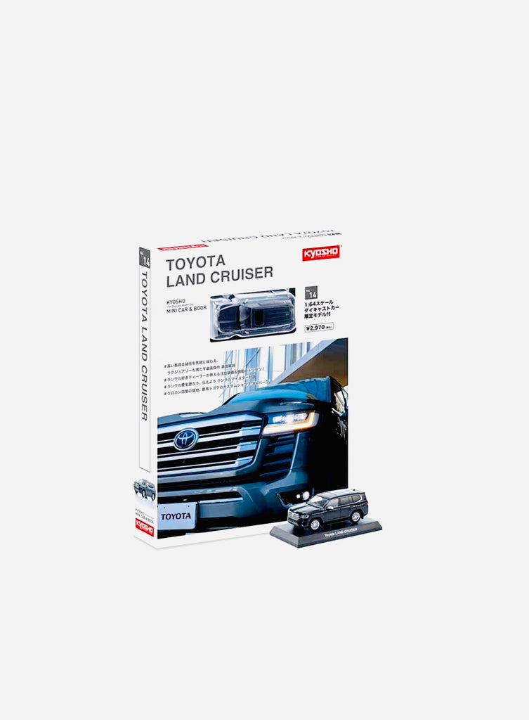 KYOSHO MINI CAR&BOOK トヨタランドクルーザー　ミニカー Toyota Land Cruiser ZX RHD (Right Hand Drive) Gray Metallic