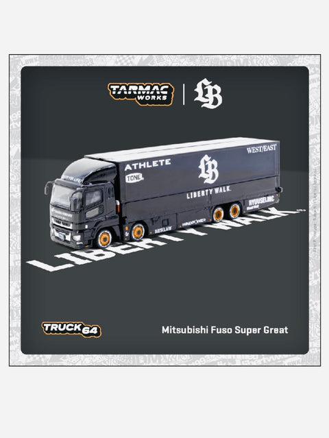 Tarmac Works Truck 64 Mitsubishi Fuso Super Great LB-Trucks Black