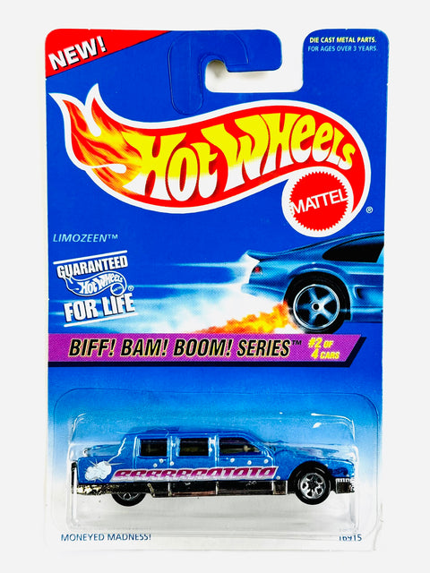 Hot Wheels Biff! Bam! Boom! Limozeen - Damaged Card