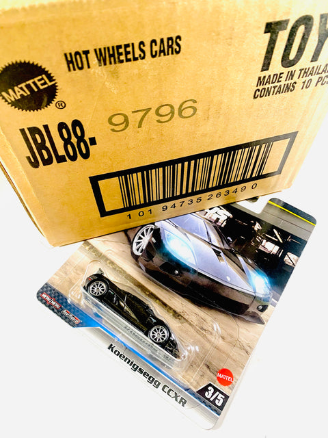 Hot Wheels 2025 Fast & Furious Koenigsegg CCXR Factory Sealed Solid Pack (10 Cars)