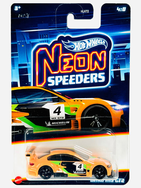 Hot Wheels 2024 Neon Speeders BMW M3 GT2 - Damaged Card/Blister