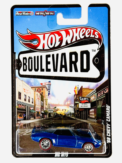 Hot Wheels 2012 Boulevard Big Hits '69 Chevy Camaro - Damaged Card