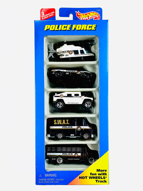 Hot Wheels Police Force 5-Car Gift Pack - Damaged Box