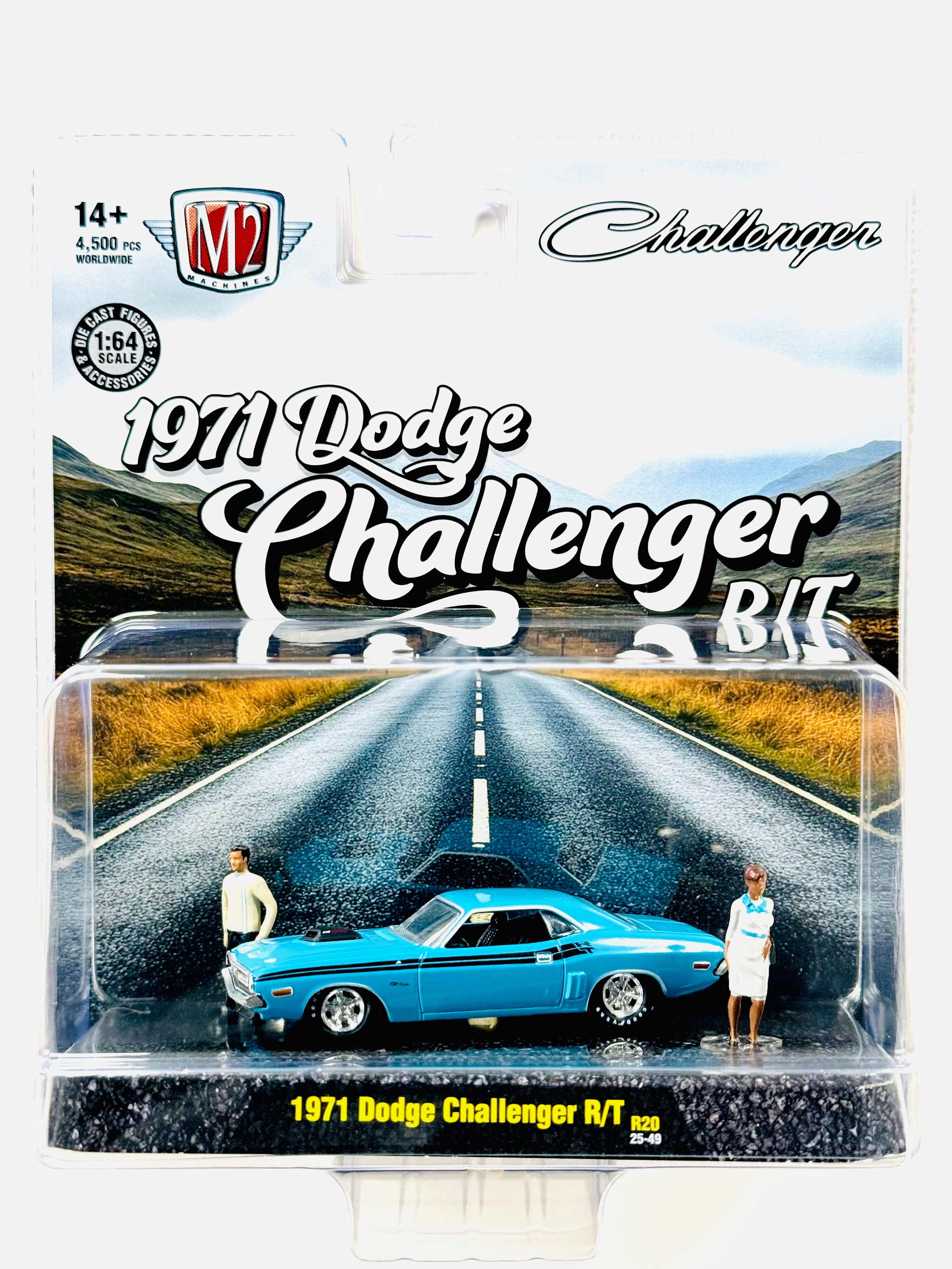 M2 Auto Figs Diorama 1971 Dodge Challenger R/T – Jcardiecast