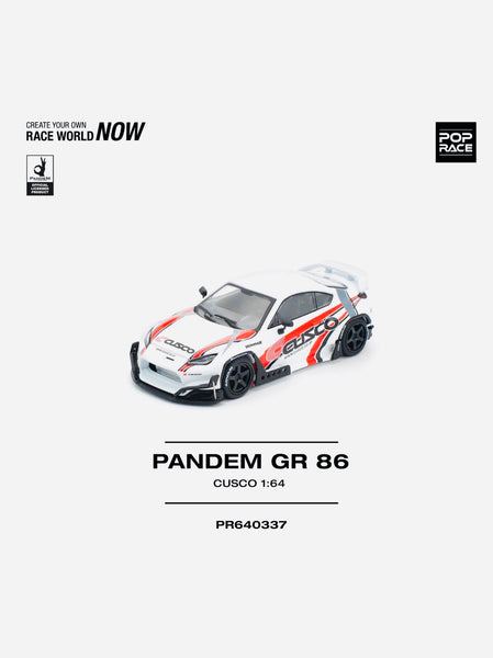 Pop Race Factory Sealed Pandem Toyota GR86 Cusco #337 – Jcardiecast