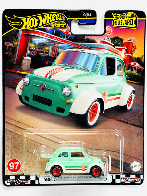 Hot Wheels 2024 Boulevard '60s Fiat 500 D Modificado #97 - Damaged Card