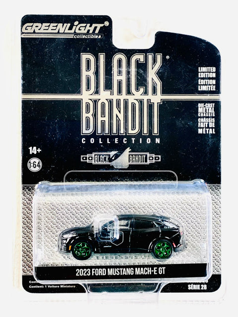 Greenlight Black Bandit 2023 Ford Mustang Mach-E GT Chase - Damaged Blister