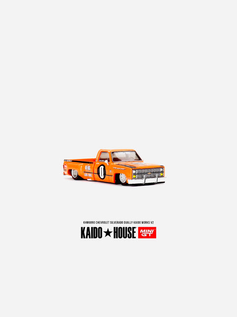 Mini GT X Kaido House Collab Chevrolet Silverado Dually Kaido Works V2 #090
