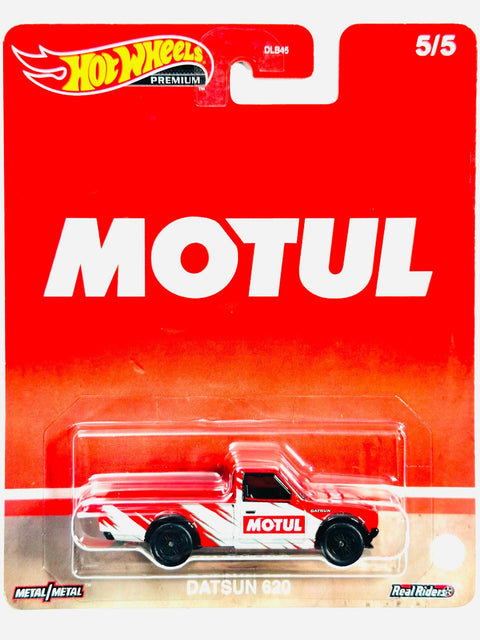 Hot Wheels 2023 Pop Culture Vintage Oil Motul Datsun 620 - Damaged Card/Blister