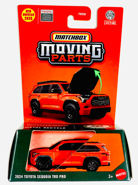 Matchbox 2025 Moving Parts Case H 2024 Toyota Sequoia TRD Pro
