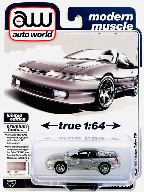 Auto World Modern Muscle 1991 Eagle Talon TSi Med. Quartz Metallic