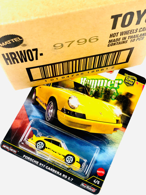 Hot Wheels 2025 Car Culture Porsche 911 Carrera RS 2.7 Factory Sealed Solid Pack (10 Cars)