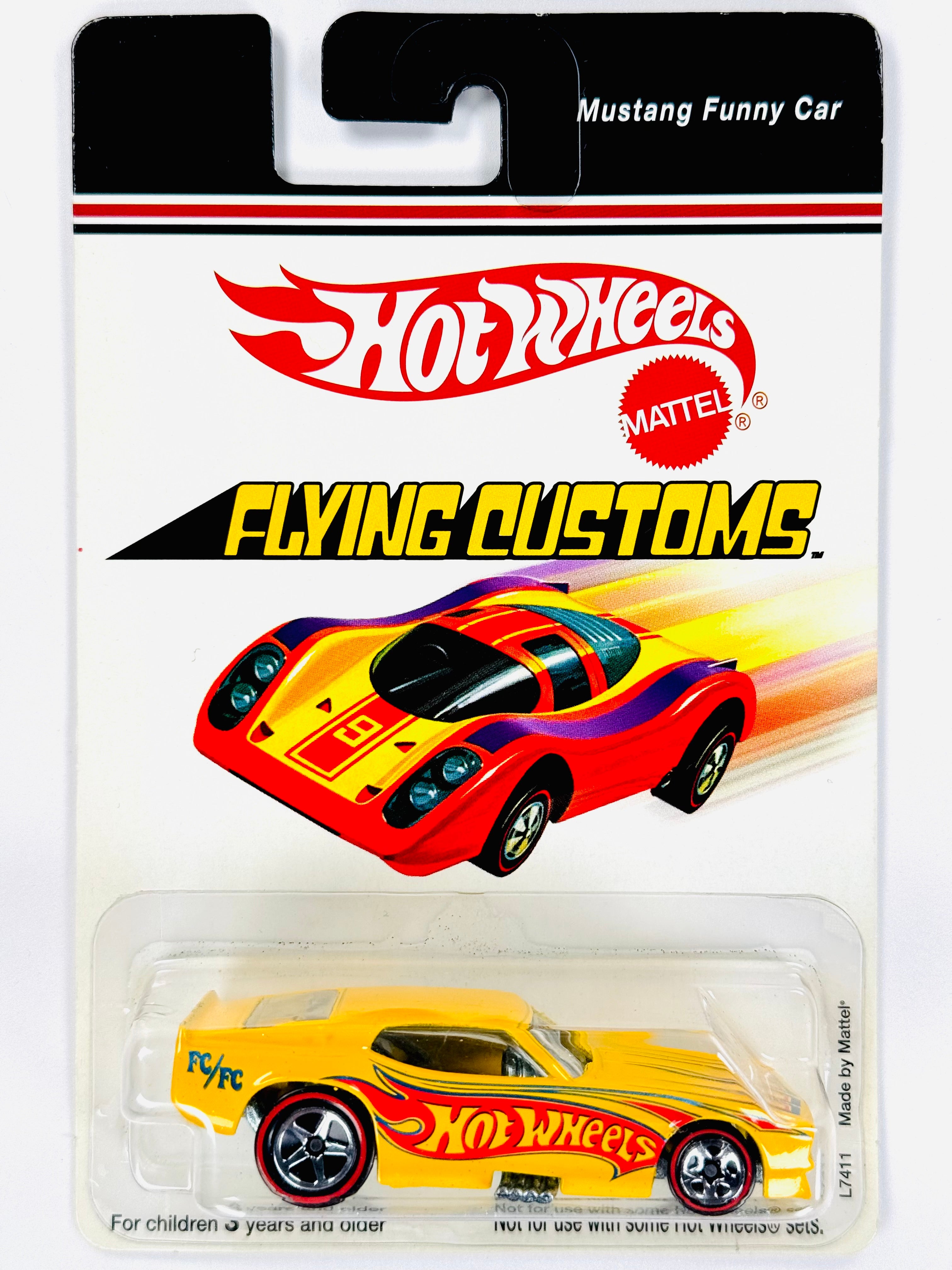 Hot Wheels Flying Customs Mustang Funny Car - Damaged Card/Blister ...