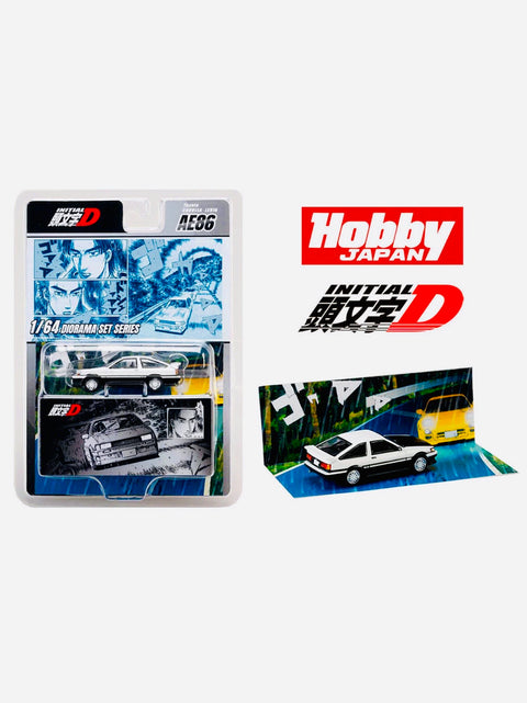 Initial D Hobby Japan Diorama Set Series Corolla Levin AE86 Keisuke Takahashi VS Wataru Akiyama