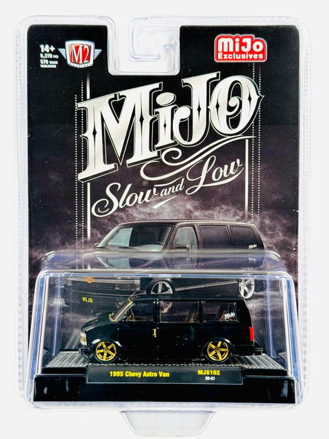 M2 Machines Mijo Exclusive 1995 Chevrolet Astro Van Custom Slow & Low Black Chase