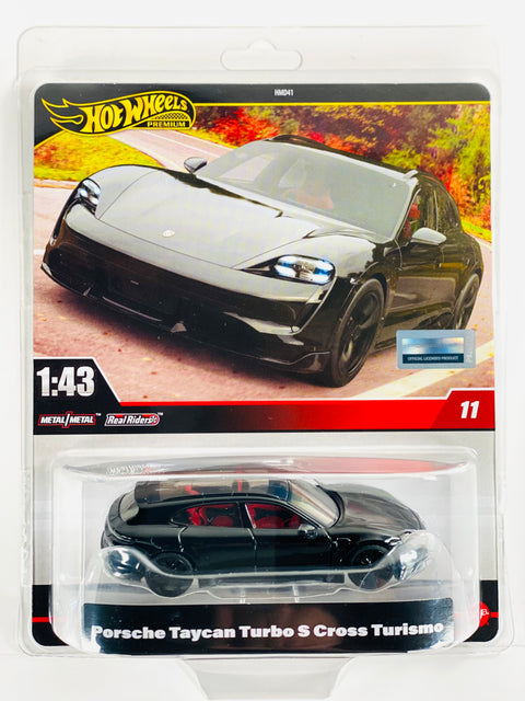 Hot Wheels 2024 Premium 1:43 Scale Case E Porsche Taycan Turbo S Cross Turismo - Damaged Blister