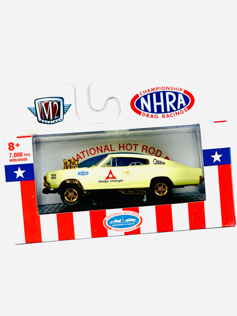 M2 Machines Walmart Exclusive Auto-thentics NHRA 1966 Dodge Charger Gasser Chase