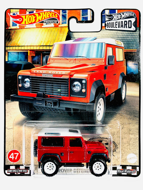Hot Wheels 2022 Boulevard Series Wal-Mart Exclusive Land Rover Defender 90 #47 - Damaged Card