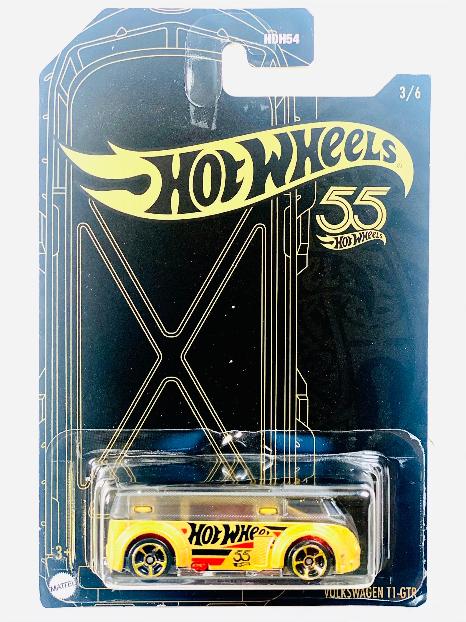 Hot Wheels 2023 Pearl & Chrome 55th Anniversary Series Volkswagen