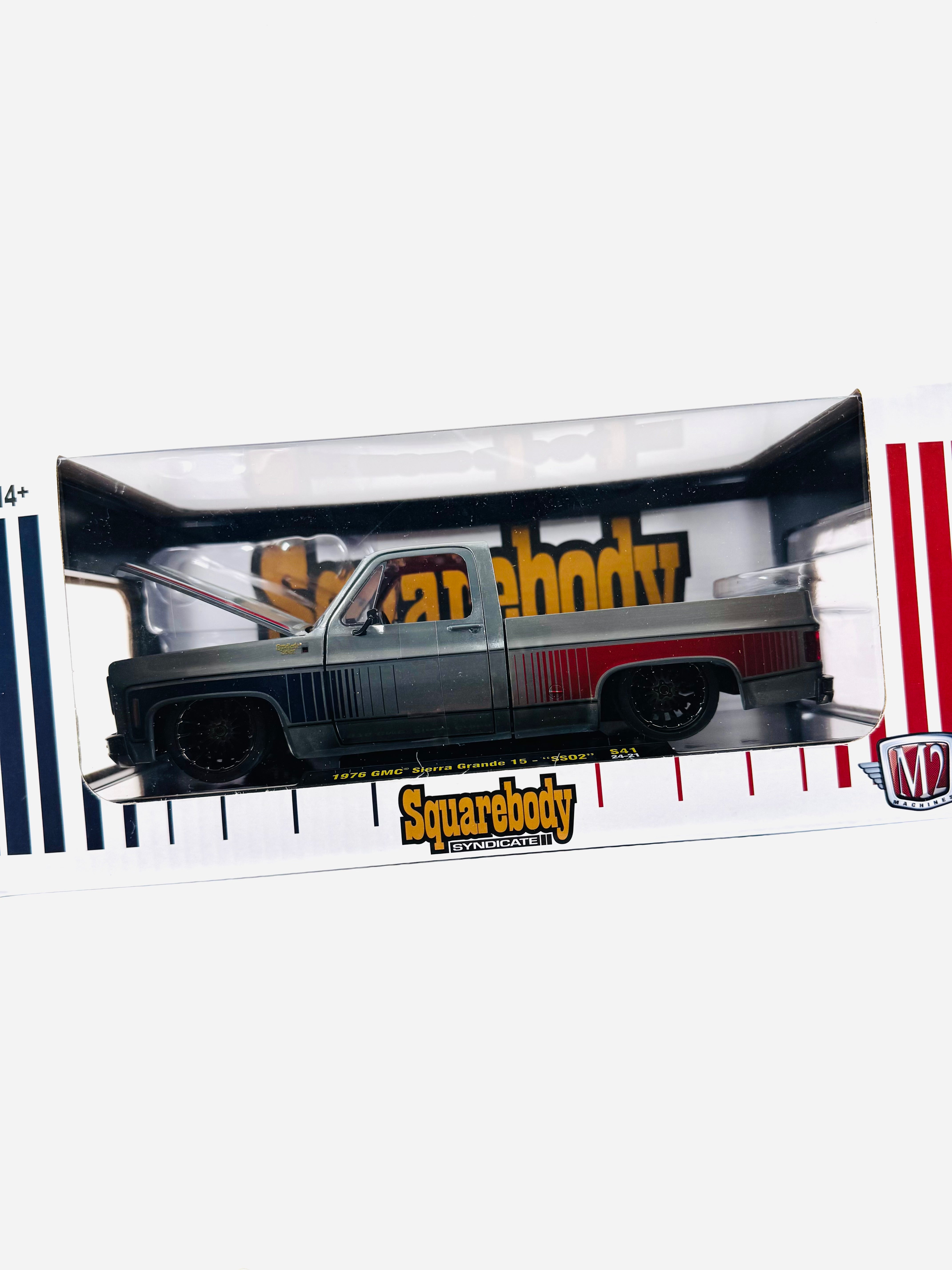 M2 Machines 1/24 Scale Squarebody Syndicate 1976 GMC Sierra Grande