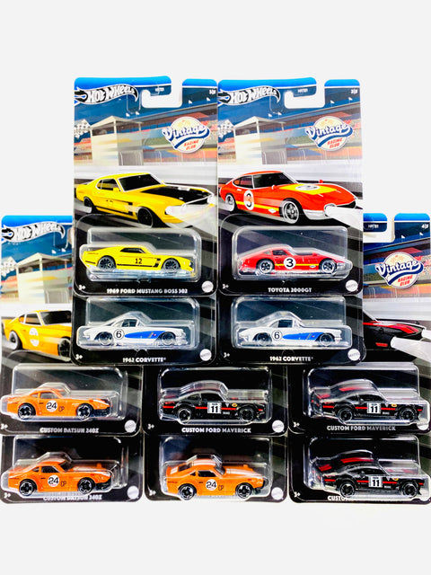 Hot Wheels 2024 Vintage Racing Club Factory Sealed Case B (10 Cars)
