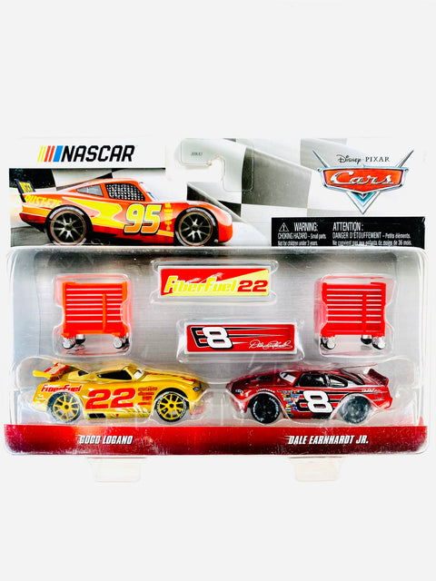 Nascar Disney PIxar Cars 2-Pack GoGo Logano & Dale Earnhardt Jr. - Damaged Card/Blister