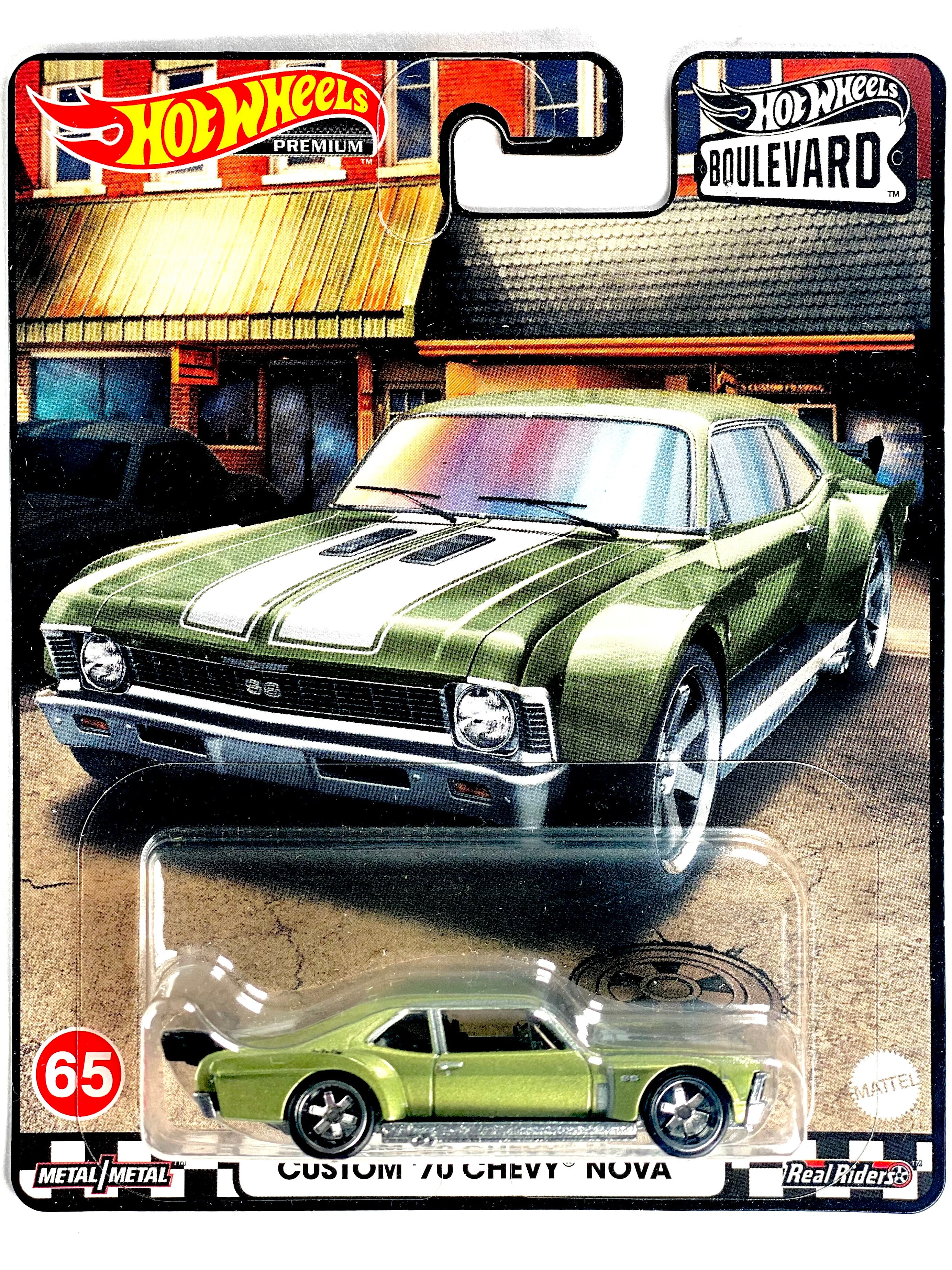 Hot Wheels 2021 Boulevard Custom '70 Chevy Nova #65 - Damaged Card